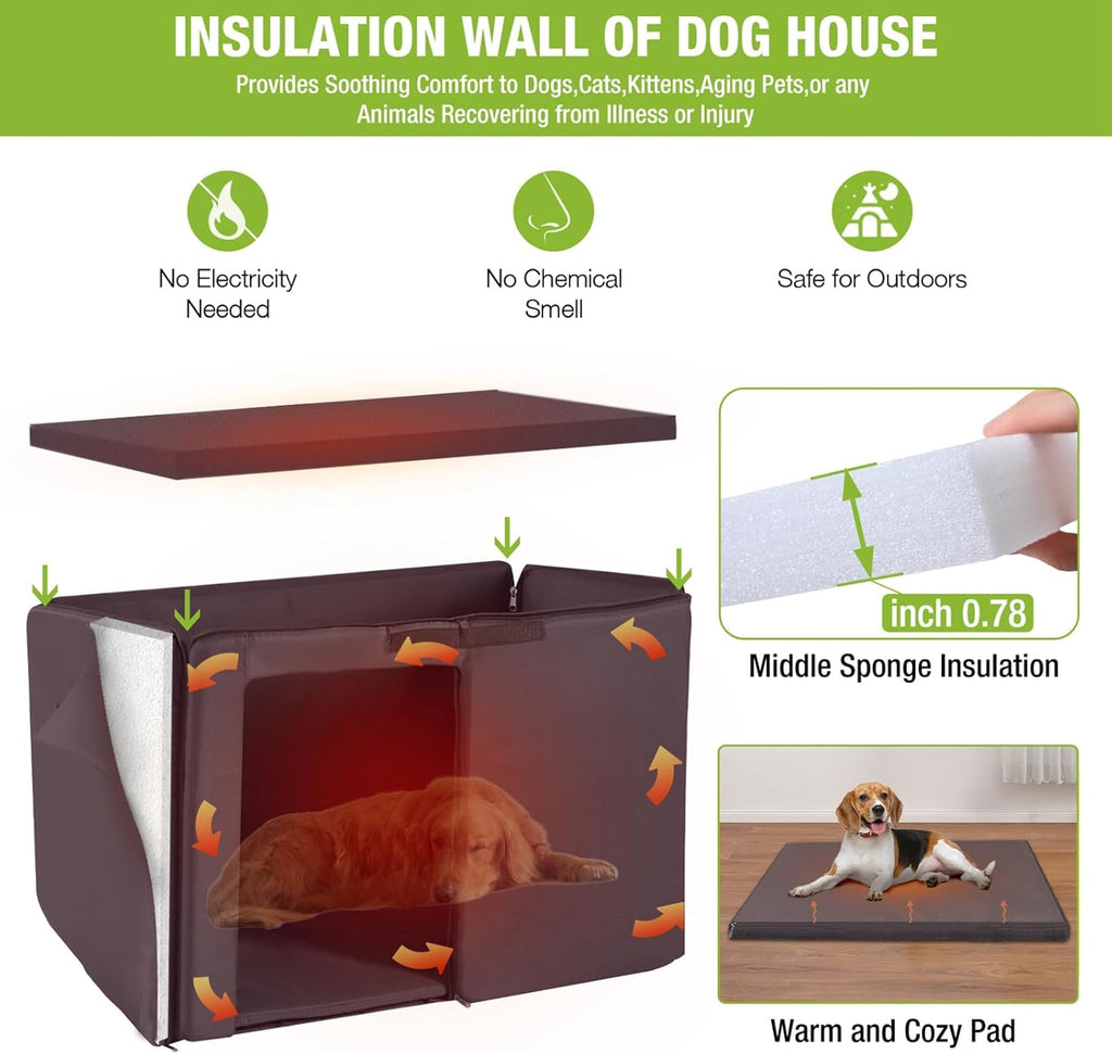 Outdoor Dog Kennel with Liner J91716
