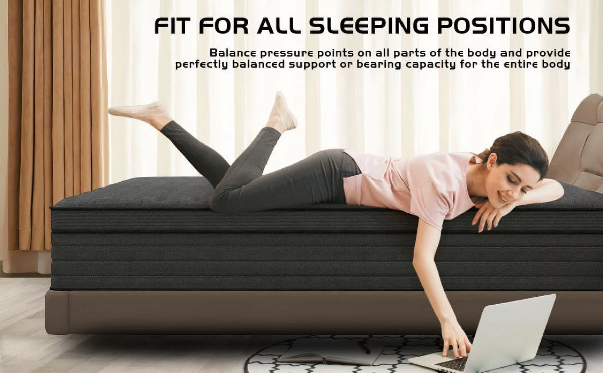 12 inch King Hybrid Mattress Medium Firm J48725