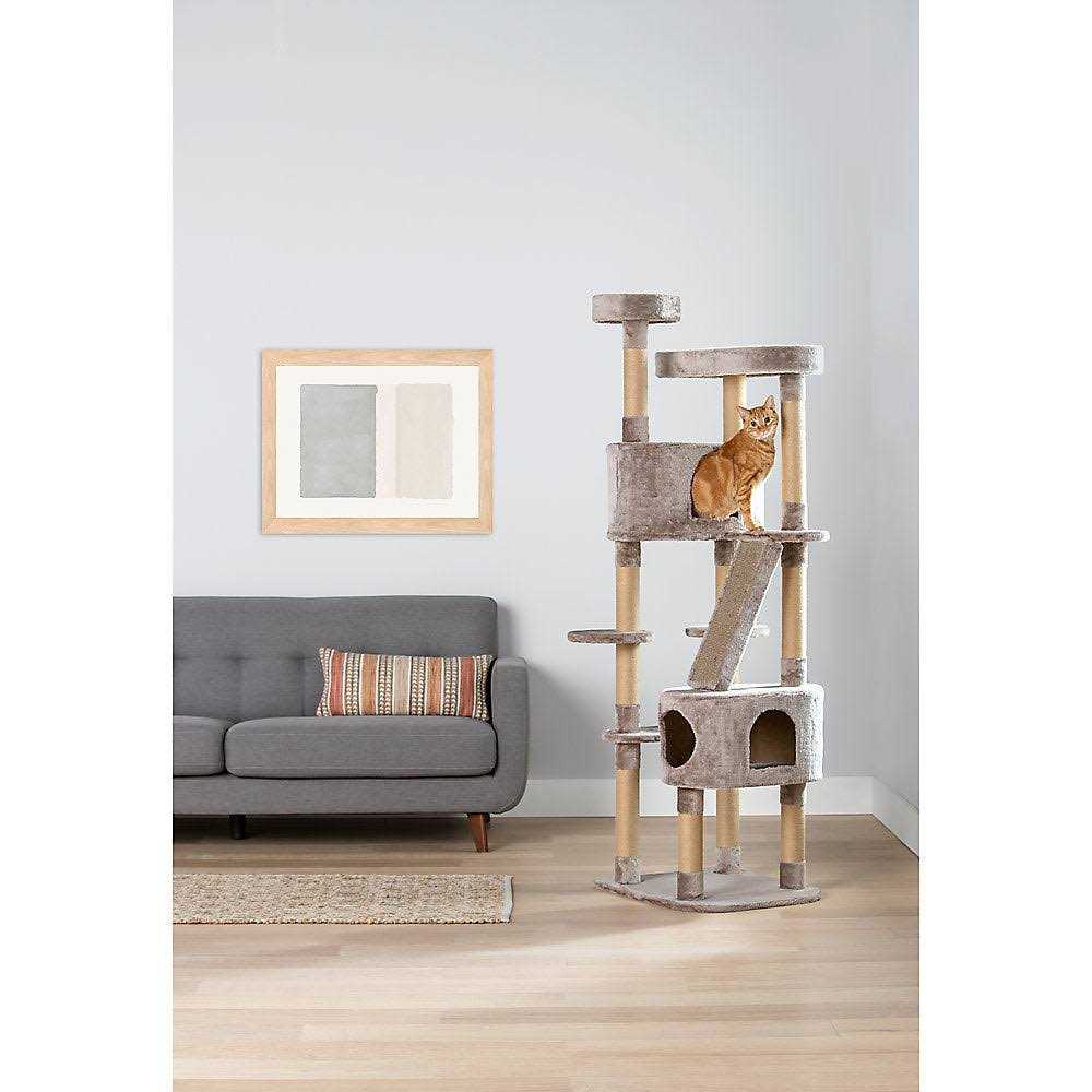Large Multi-Level Cat Tree Condo with Sisal Scratching Posts S301277