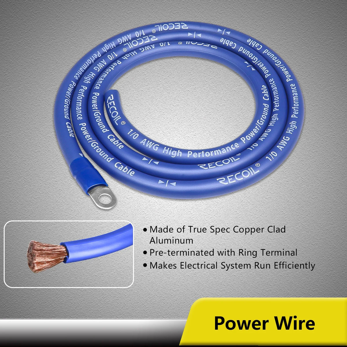 1/0 Gauge Amp Wiring Kit H97113