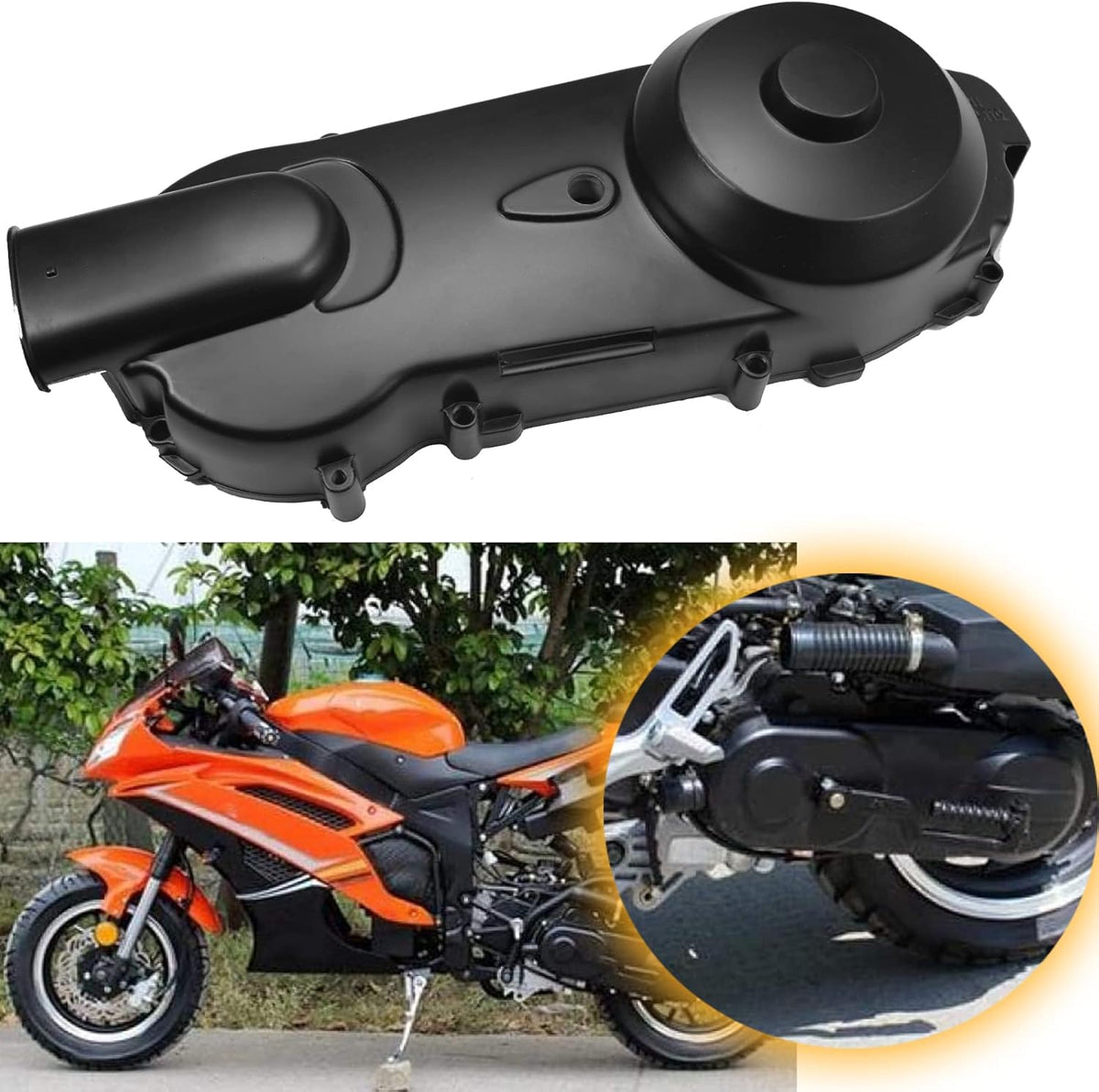 Transmission Cover Assembly for GY6 125CC-150CC Engine Scooter ATV Moped Pack of 2 T7124