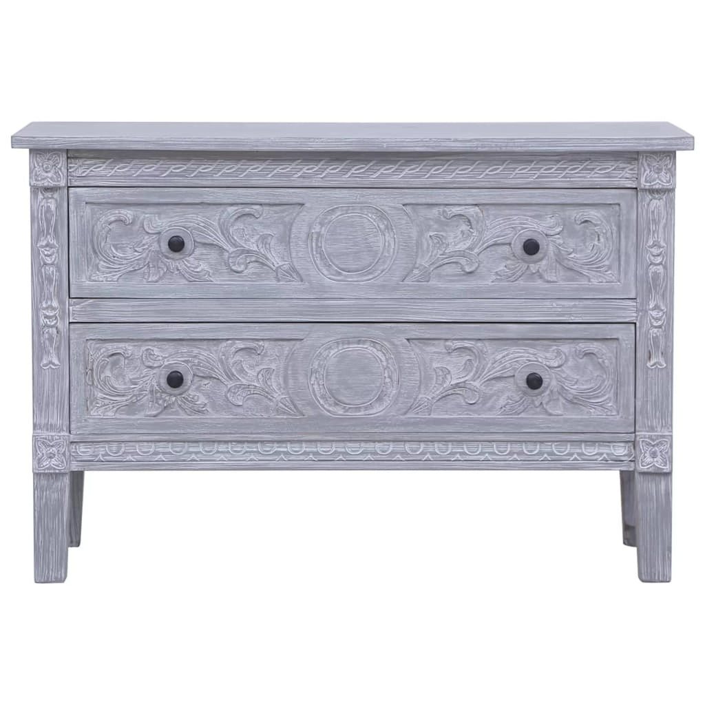 Solid Mahogany Wood Sideboard with 2 Drawers T407