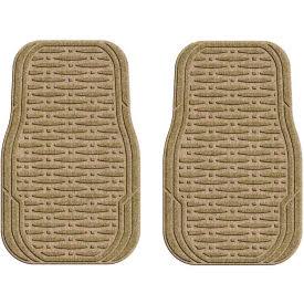 Waterhog Car Mats with Traction Pattern Medium Camel Set of 4 Z52449