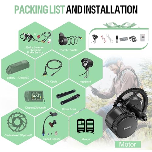 750W 1000W 500W Electric Bike Conversion Kit 48V 52V T773