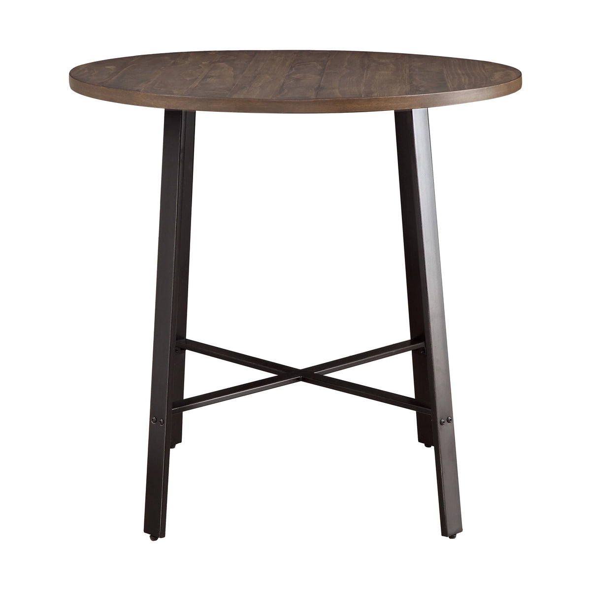 Brown Round 4-Seater Counter Height Table M684