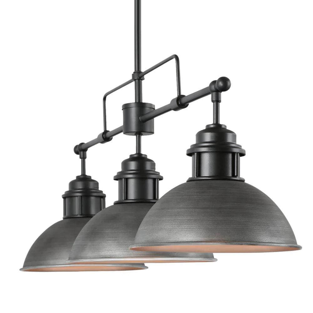 3-Light Kitchen Island Linear Industrial Pendant I307