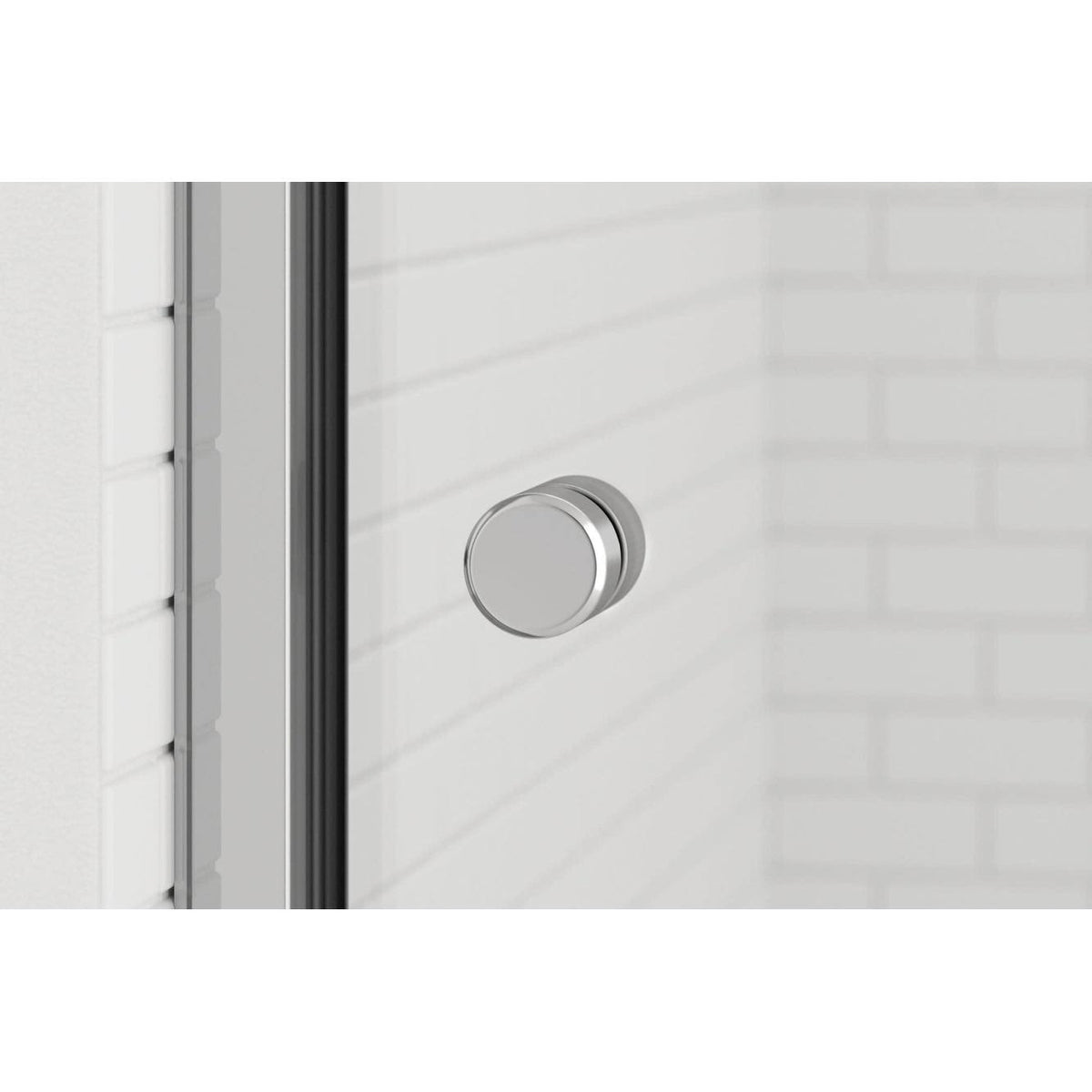 Sliding Frameless Shower Door with Oil Rubbed Bronze O151