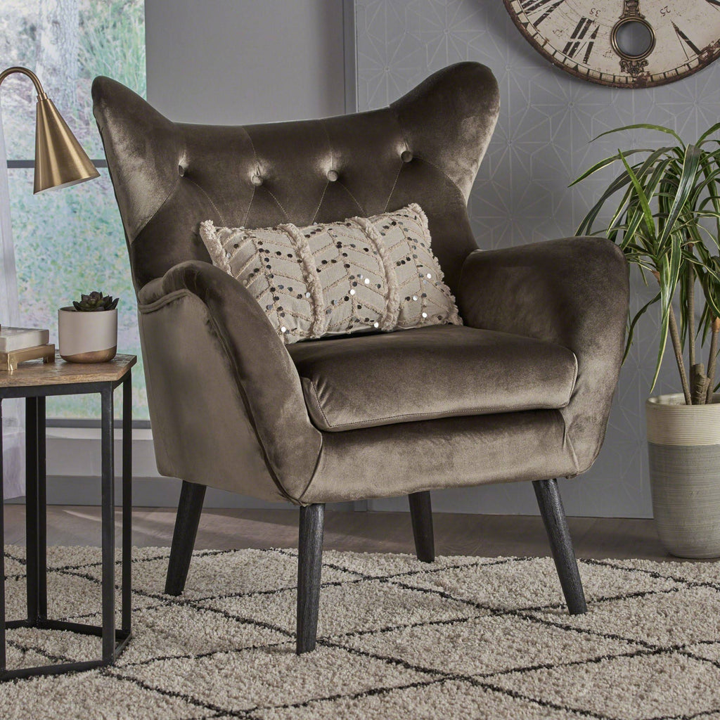 Gray and Black Contemporary Arm Chair P9760
