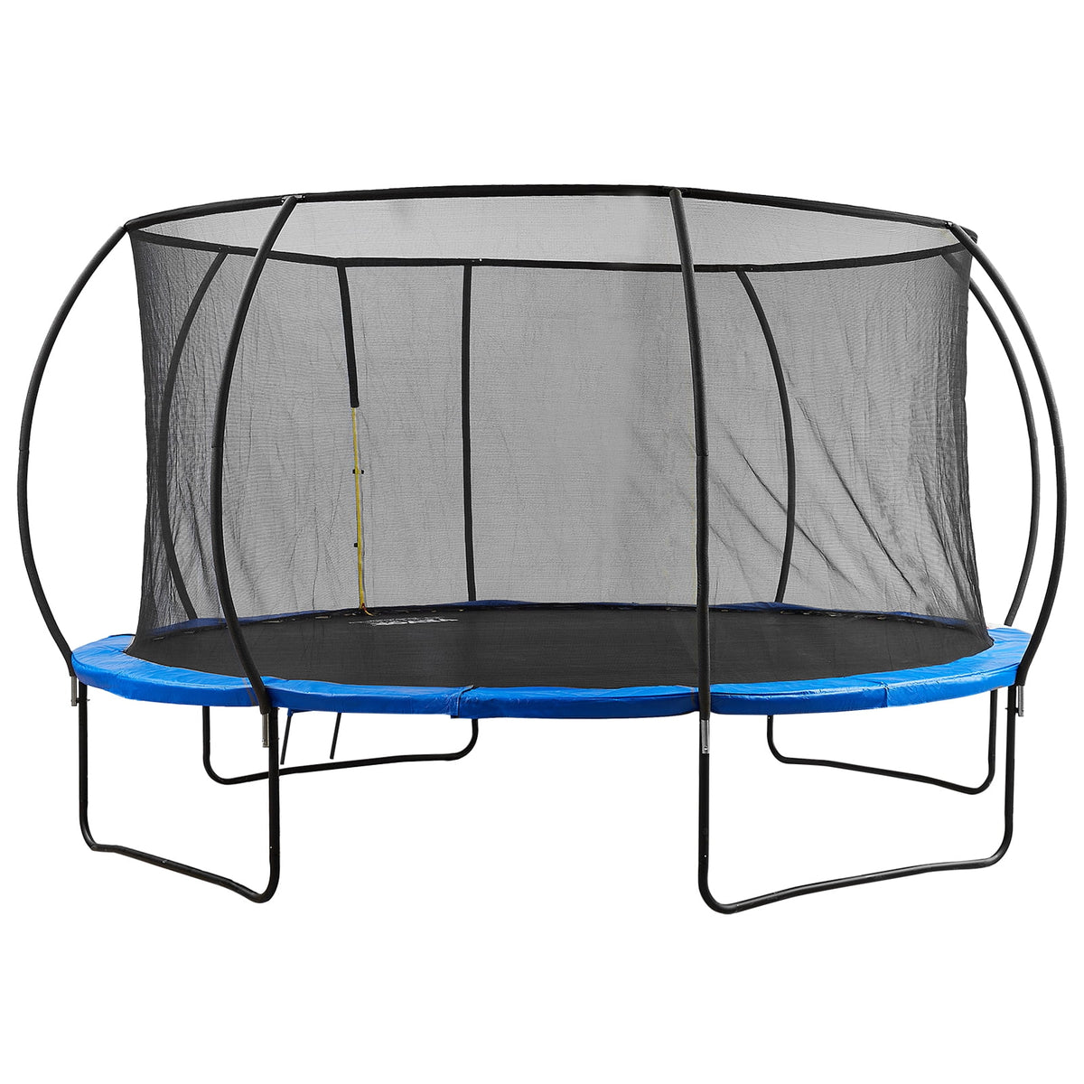 14FT Outdoor Recreational Trampoline with Safety Enclosure Basketball Net O8440