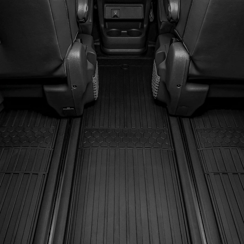 Black 3 Row TPE Floor Mats Full Set S16250