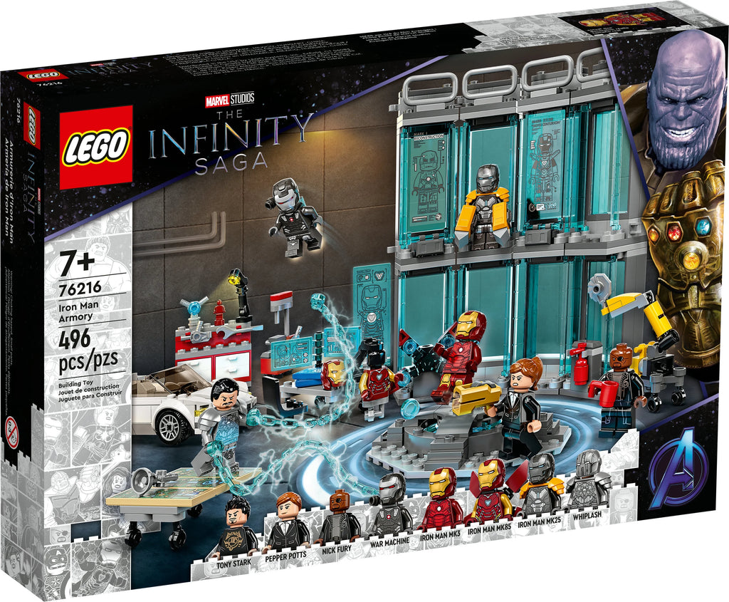 LEGO Marvel Iron Man Armory Toy Building Set 76216 D879