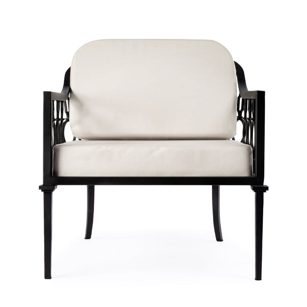 Black Outdoor Sofa and Lounge Chair 2-Piece Set U96224