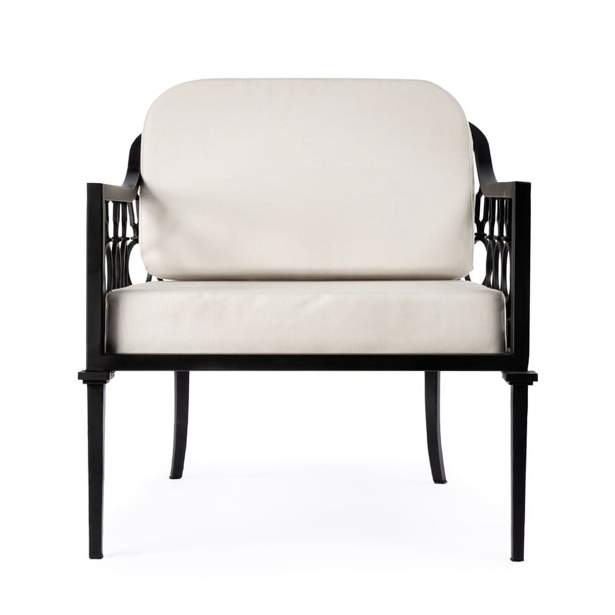 Black Outdoor Sofa and Lounge Chair 2-Piece Set U96224