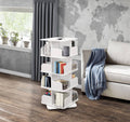 White Revolving Tall Bookcase D604470
