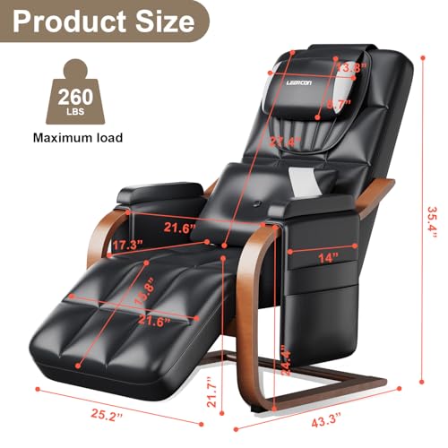 4D Zero Gravity Shiatsu Heating Massage Recliner Chair L29484
