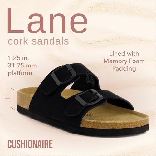 Cork Footbed Sandals with Genuine Suede Footbed L591411