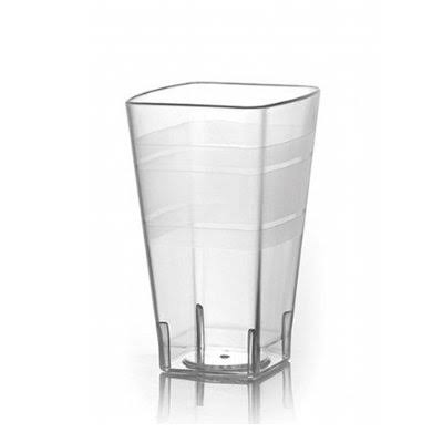 Clear Square Plastic Tumblers, Pack of 14 X768675