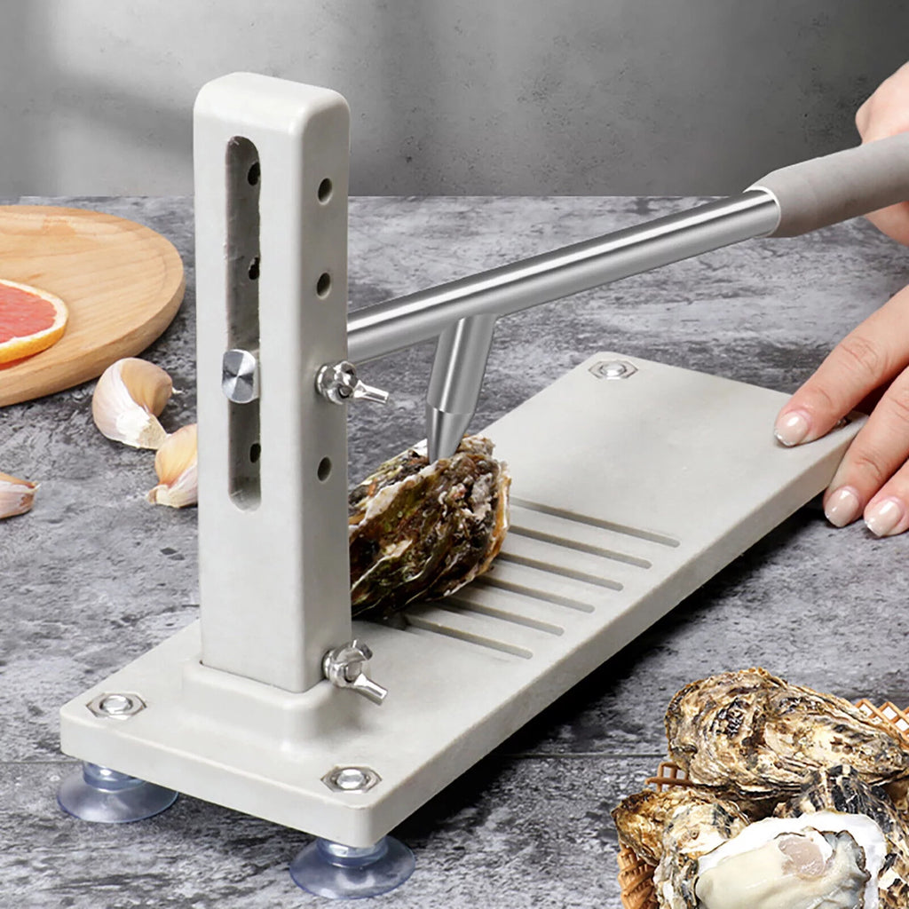 Manual Oyster Clam Shucker Stainless Opener Tool with 2 Blade C73312