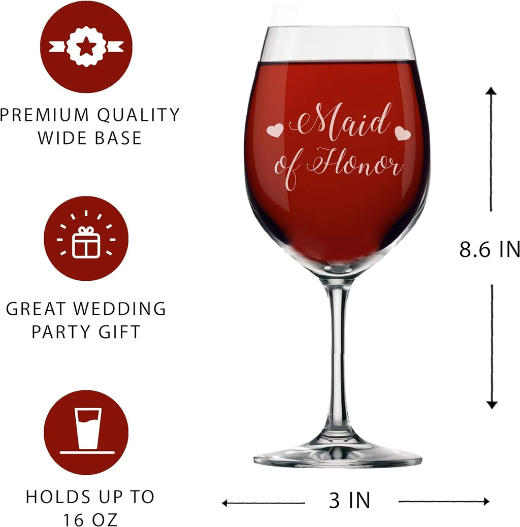 16 Oz Wine Glass With Stem B1119