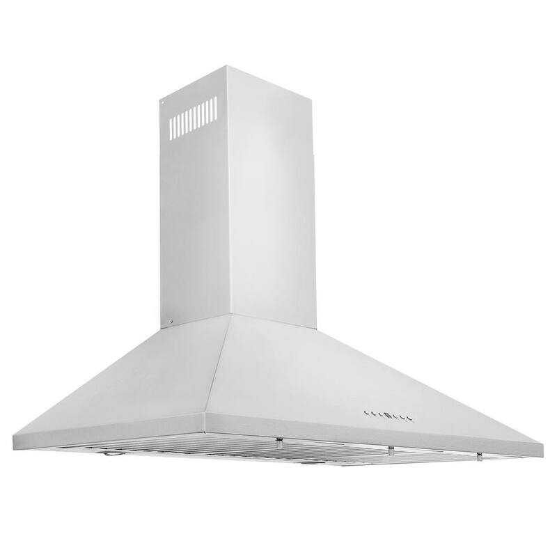 30 in. 400 CFM Convertible Wall Mount Range Hood in Stainless Steel A282180