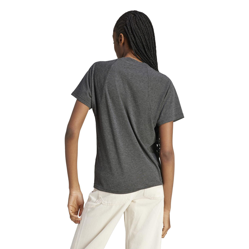 Black Melange Grey Three Tee R822