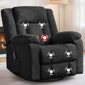 360° Swivel Rocking Recliner with Massage and Heating N51375