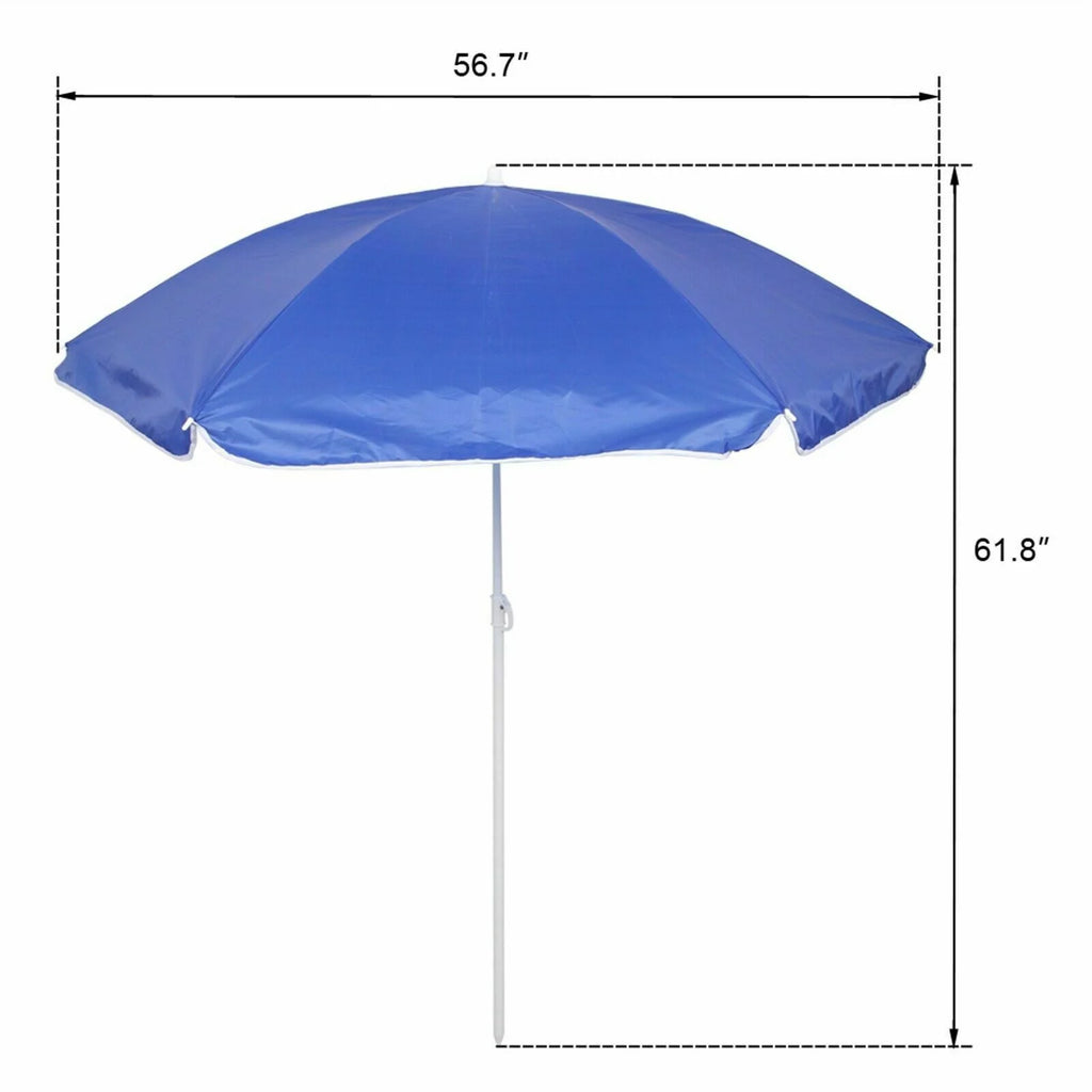 Folding Picnic Chair with Umbrella Mini Table Beverage Holder X549