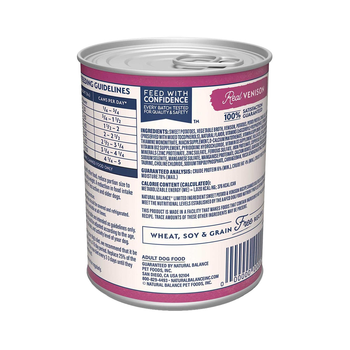 Sweet Potato & Venison Wet Canned Dog Food P5095