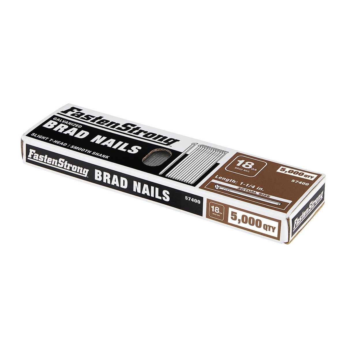1-1/4 in. 18 GA Galvanized Brad Nails, 5000-Piece R9163