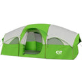 8 Person Weather Resistant Camping Tent with Carry Bag A37502
