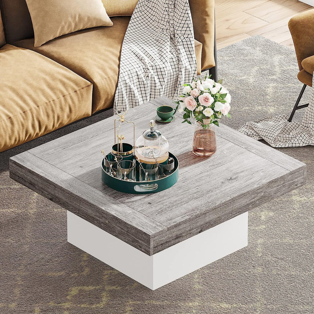 Grey and White Engineered Wood Coffee Table R5877