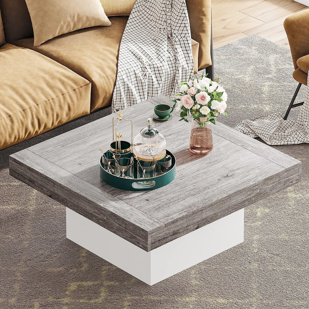Grey and White Engineered Wood Coffee Table R5877