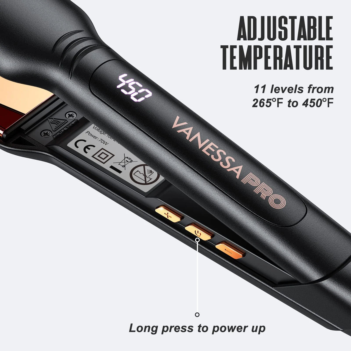 100% Pure Titanium Wide Flat Iron (2-inch) T23671