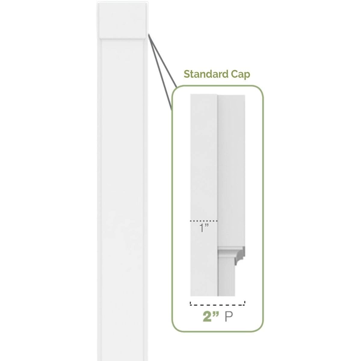 PVC Pilaster with Capital & Base (Pair) M6512