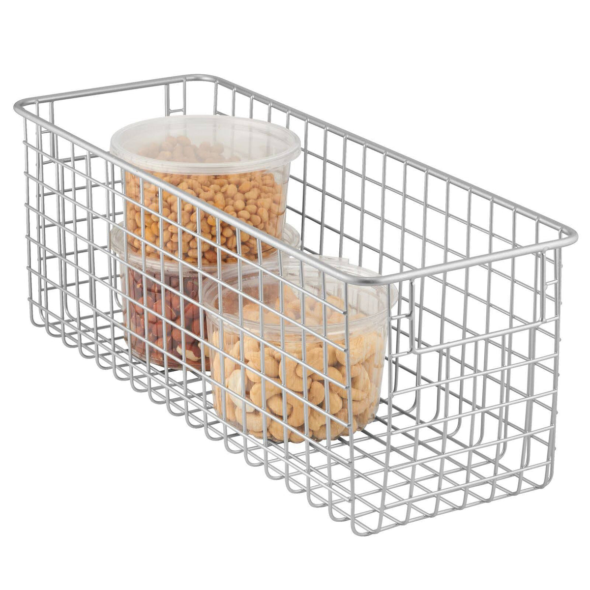 Metal Wire Kitchen Pantry Food-Storage Organizer Basket T351