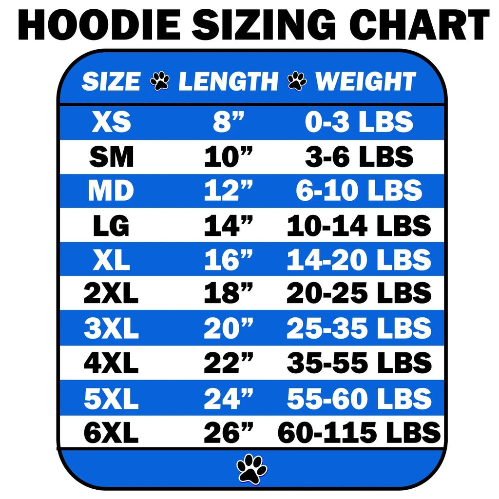 Blue Screen Print Pet Hoodie A546541