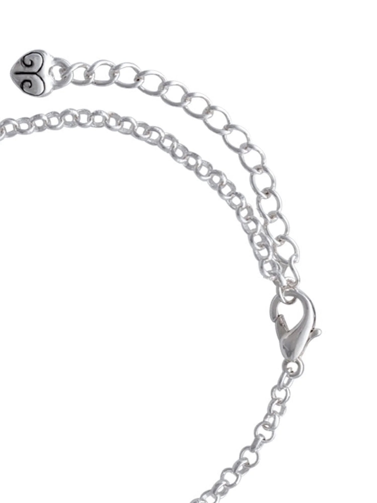 Domed Thank You Charm Bracelet, 6"+2" E88229