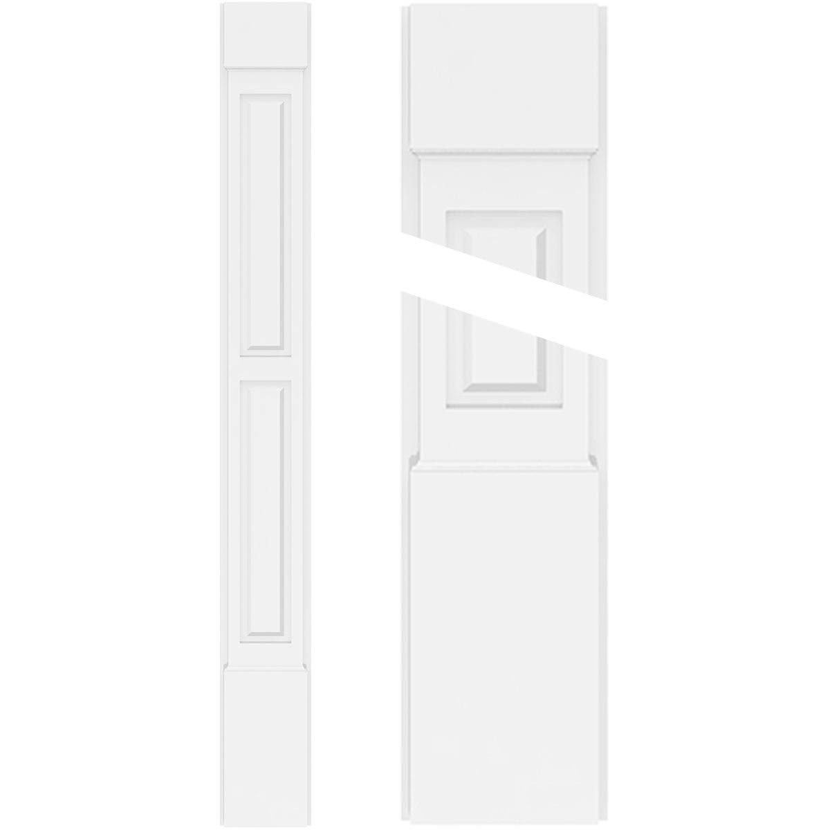 PVC Pilaster with Capital & Base (Pair) M6512