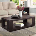 Espresso Coffee Table with Lower Shelf I457