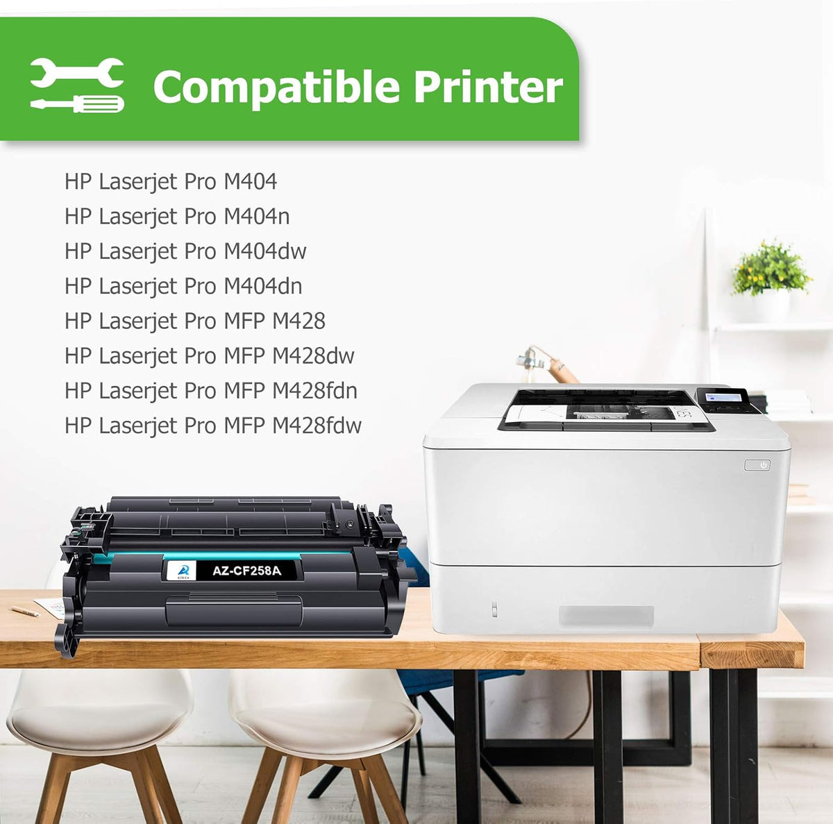 Black 4-Pack Toner Cartridge for HP Printer A839076