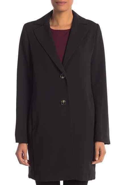 Black Xs Single-Breasted Coat L17657