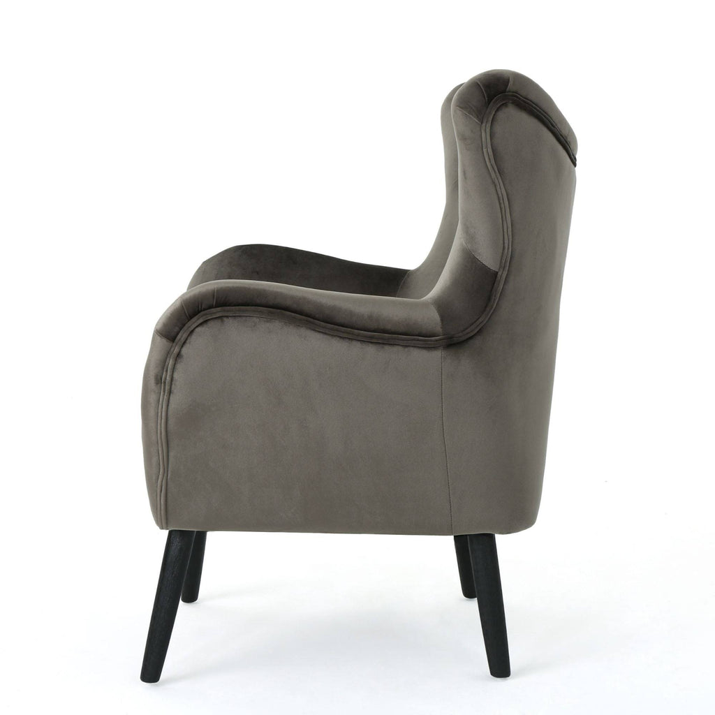 Gray and Black Contemporary Arm Chair P9760
