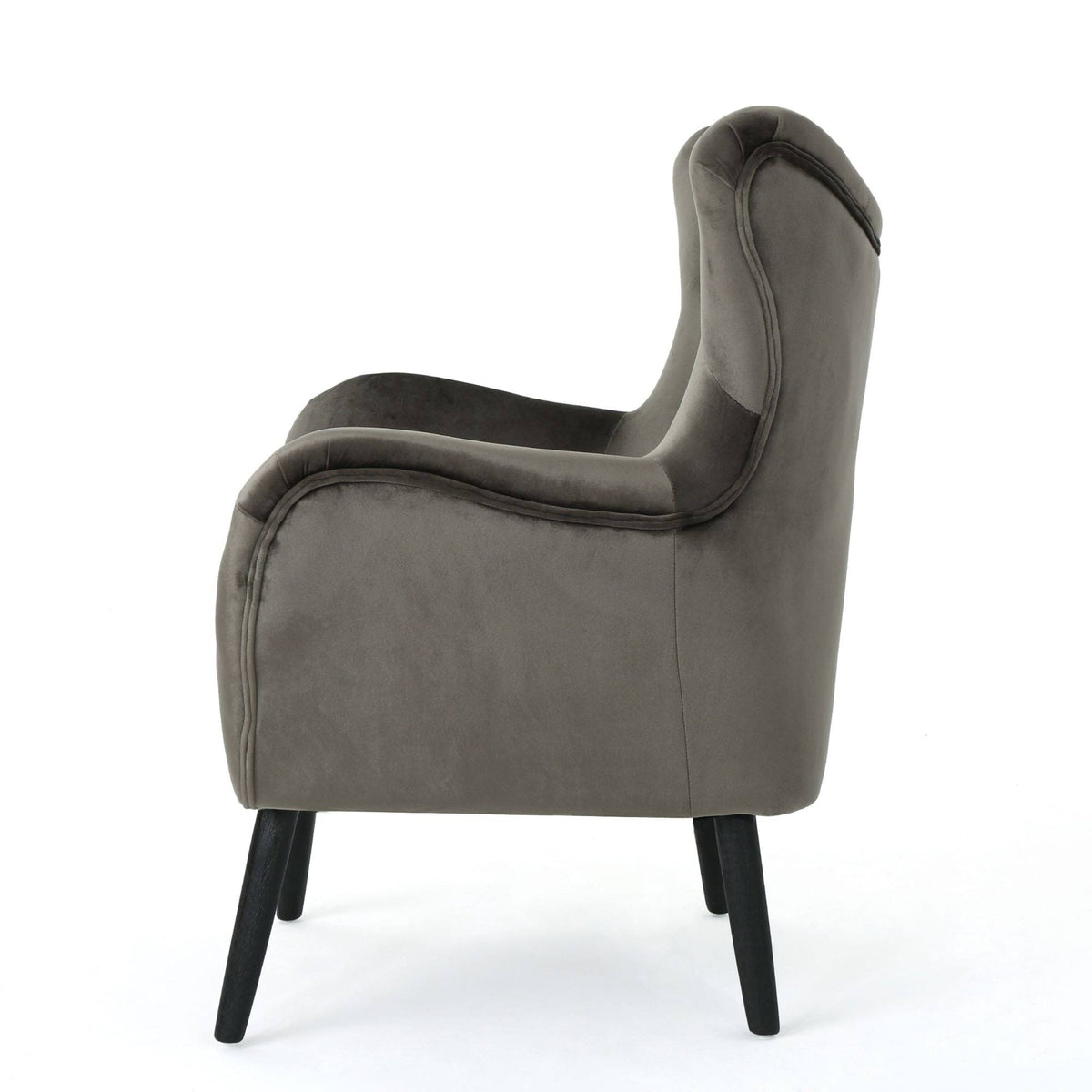 Gray and Black Contemporary Arm Chair P9760