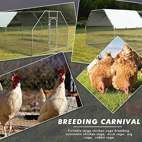 Metal Chicken Coop with Waterproof Cover G2201