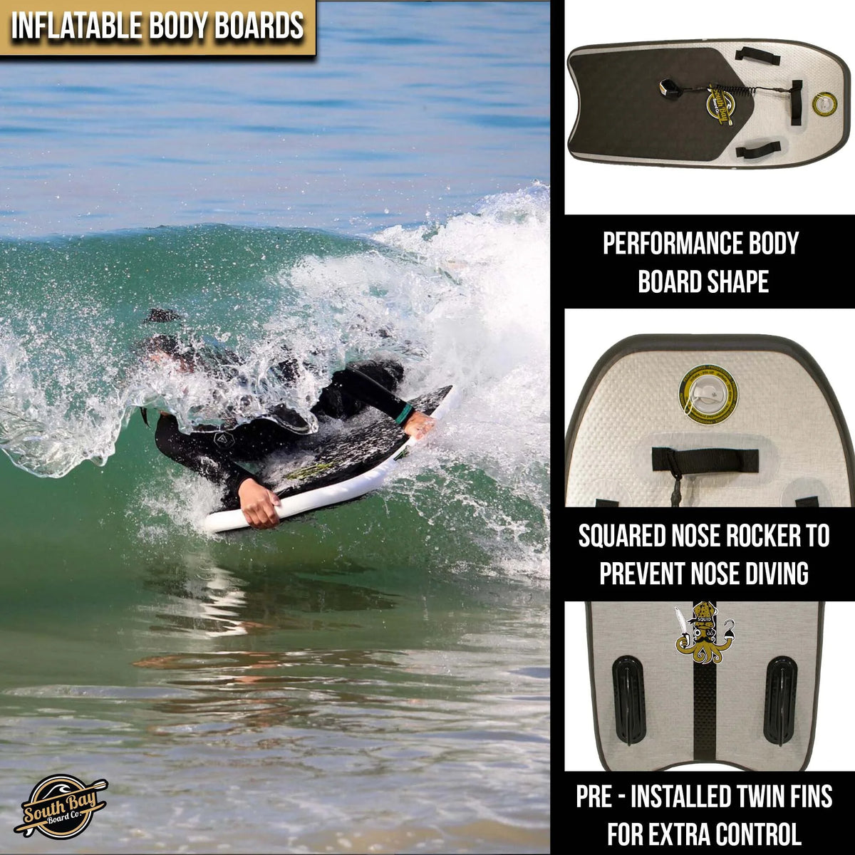 46 Squid Inflatable Bodyboard I56449