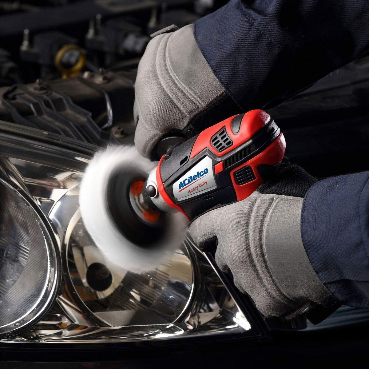 12V Cordless Li-ion Mini Polisher, Impact & Ratchet Wrench Combo Tool Kit with 2 Batteries V473677