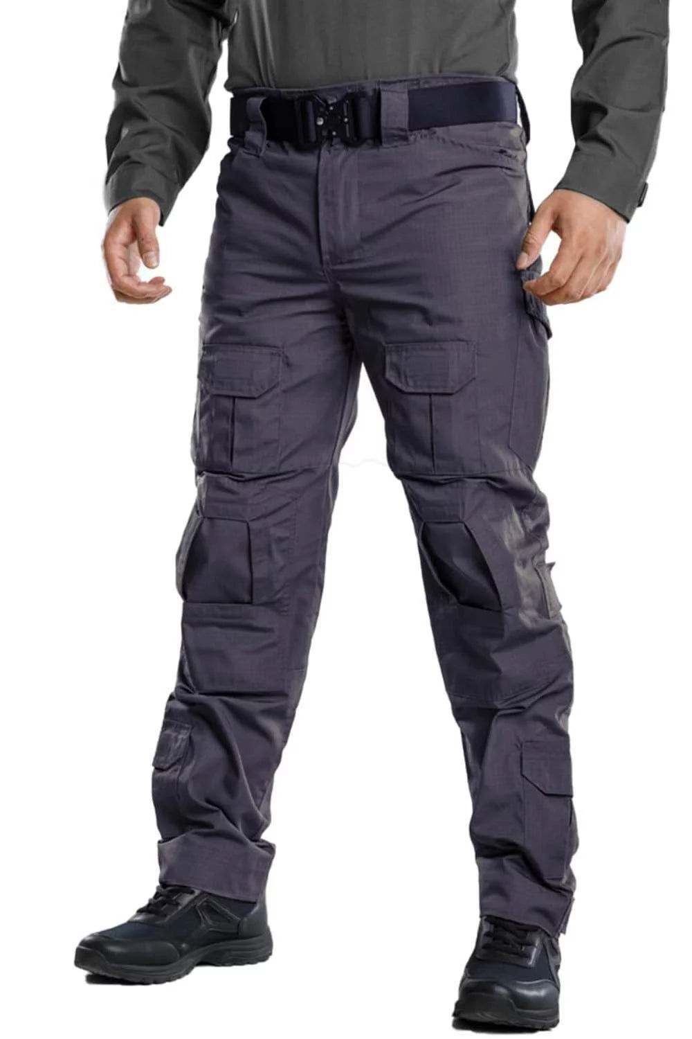 Men's Outdoor Hiking Cargo Work Pants with 10 Pockets E848