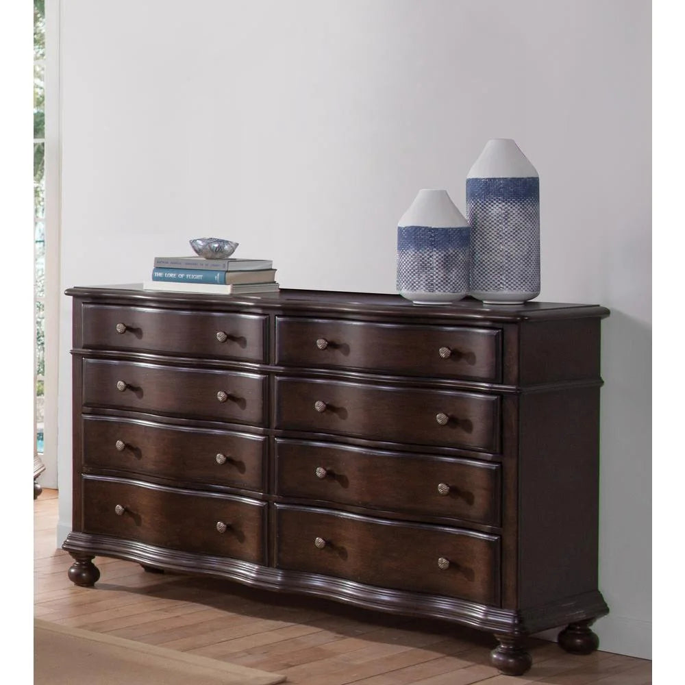 8 Drawer Wood Chest Tobacco Brown R8096
