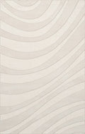 Snow Waves Swirls 5' x 8' Rectangle Area Rug S56503