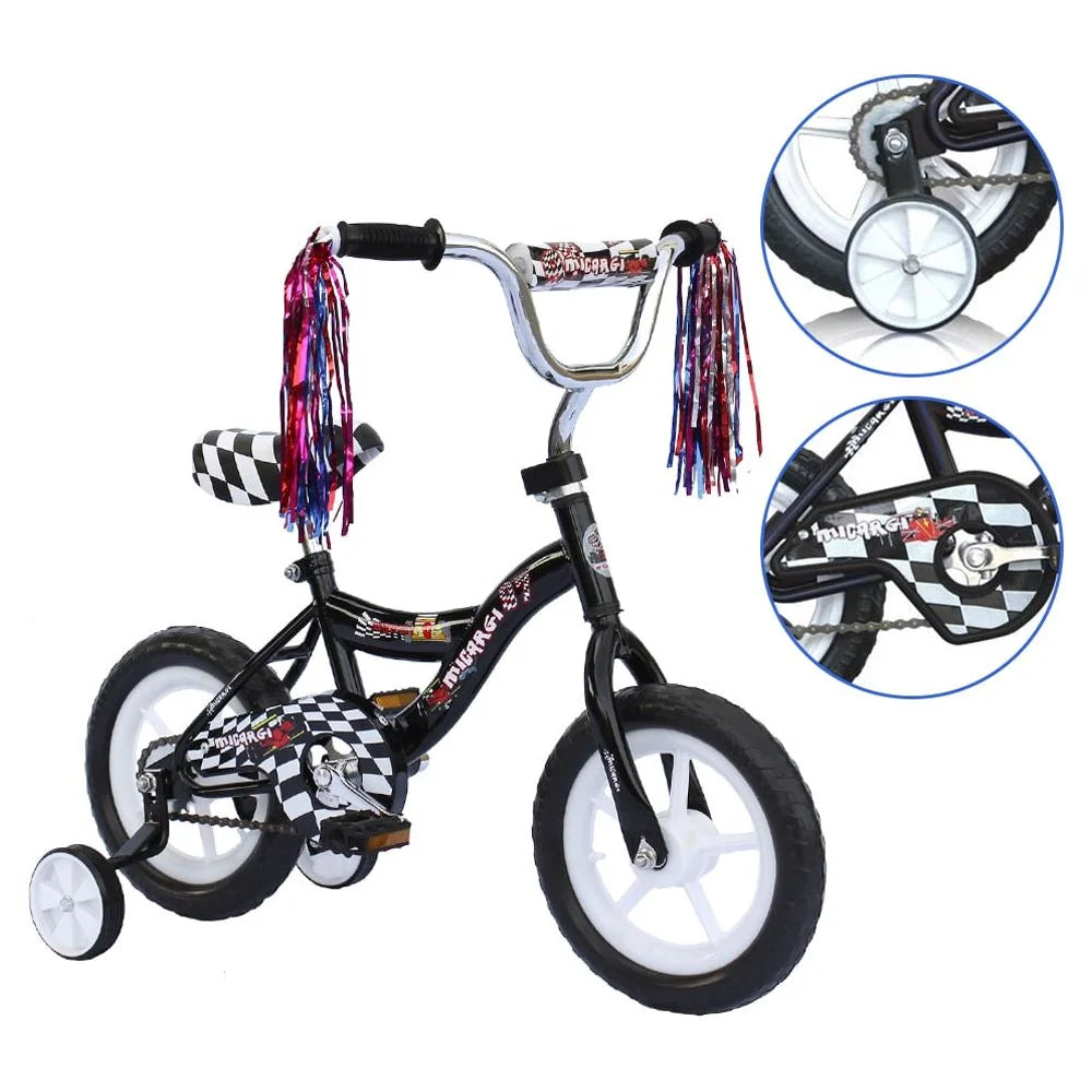 12 Kid's Beginner Bicycle Foam Tire Black Y114